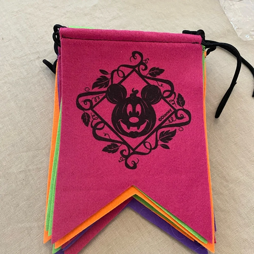 Disney Parks Halloween Garland Banner